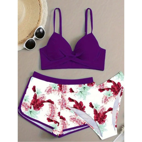 Damen Zweiteiliges Badeoutfit mit raffiniertem Schnitt EB