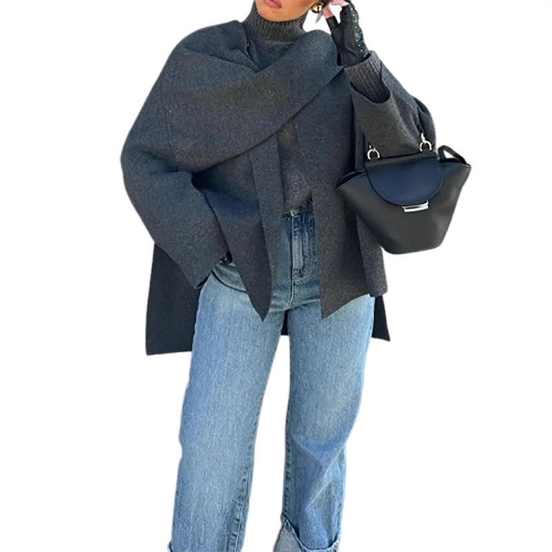 Damen Oversize Wolljacke EB