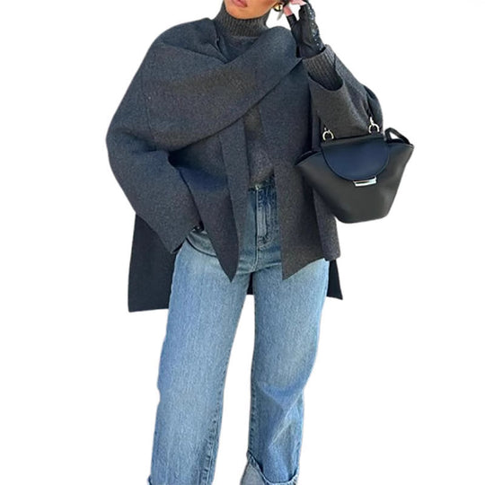 Damen Oversize Wolljacke EB