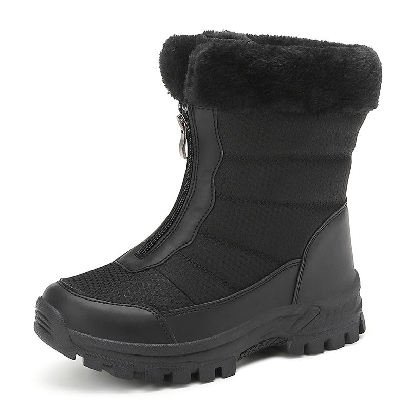 Damen isolierte Winterstiefel mit rutschfester Sohle und kuscheligem Innenfutter EB