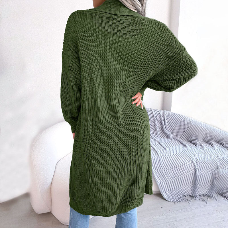 EB | Einfarbige Strickjacke für Elegante Outfits
