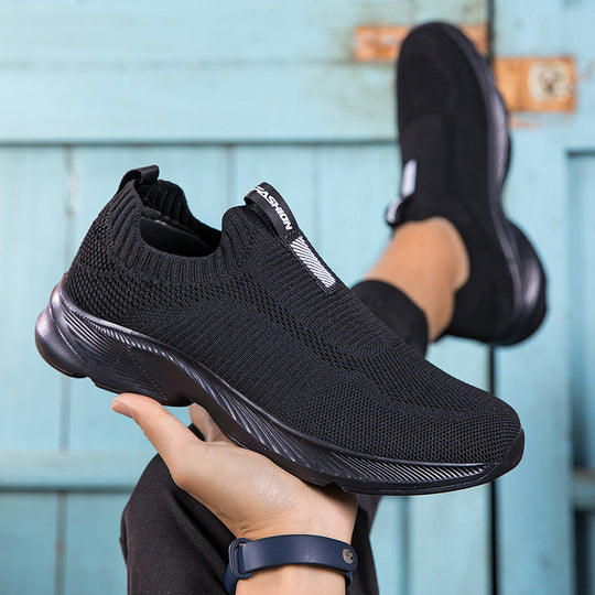 Damen Atmungsaktive Strick-Sneaker mit elastischem Einstieg EB
