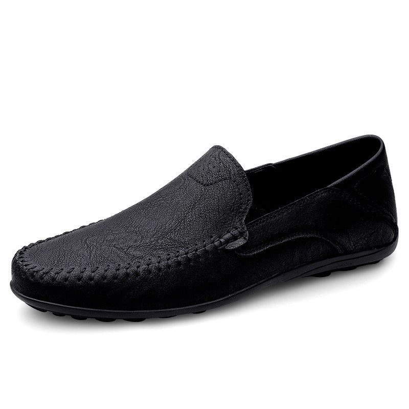 Herren Mokassins aus weichem Leder mit rutschfester Sohle EB