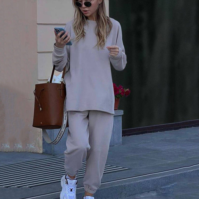 Damen kuscheliges oversized Sweatshirt und Jogginghose Set aus French Terry EB