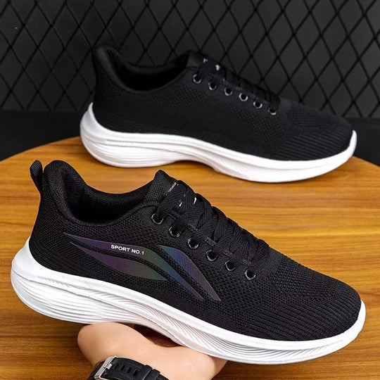 Damen Sportliche Sneakers mit atmungsaktivem Mesh-Obermaterial und flexiblem Design EB