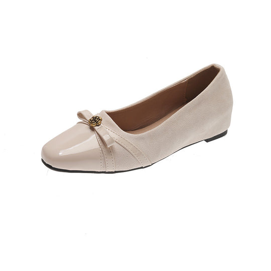 Damen Ballerinas mit dekorativem Schleifen-Detail und eleganter Applikation EB