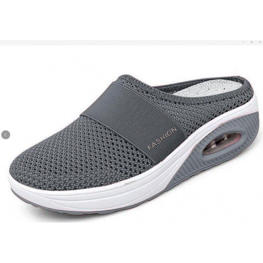 Damen Komfortable Clogs mit atmungsaktivem Mesh-Obermaterial und gepolsterter Sohle EB