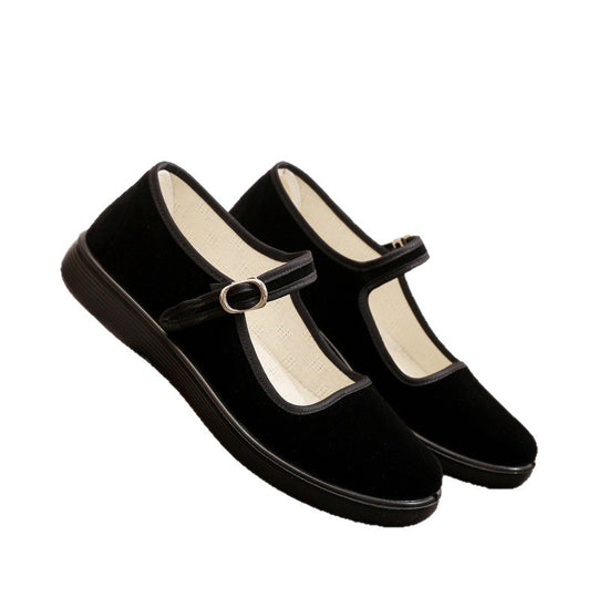 Damen Bequeme Velours-Schuhe EB