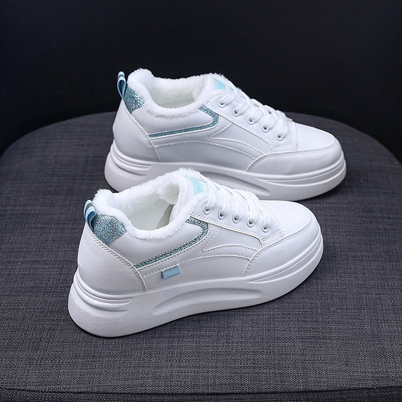 Damen komfortable High-Top Sneakers mit dämpfender Sohle und weichem Innenfutter EB