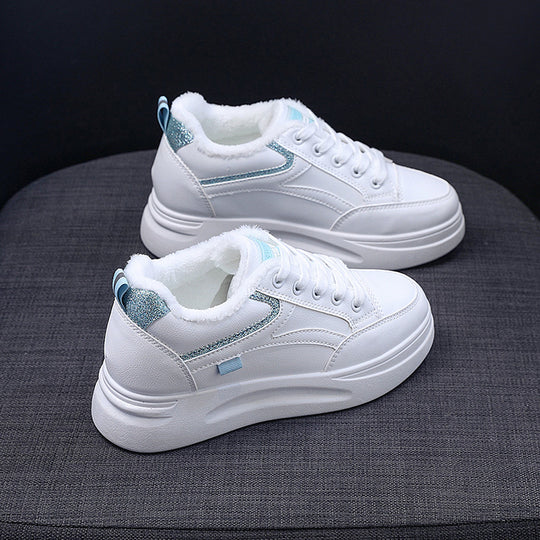 Damen komfortable High-Top Sneakers mit dämpfender Sohle und weichem Innenfutter EB