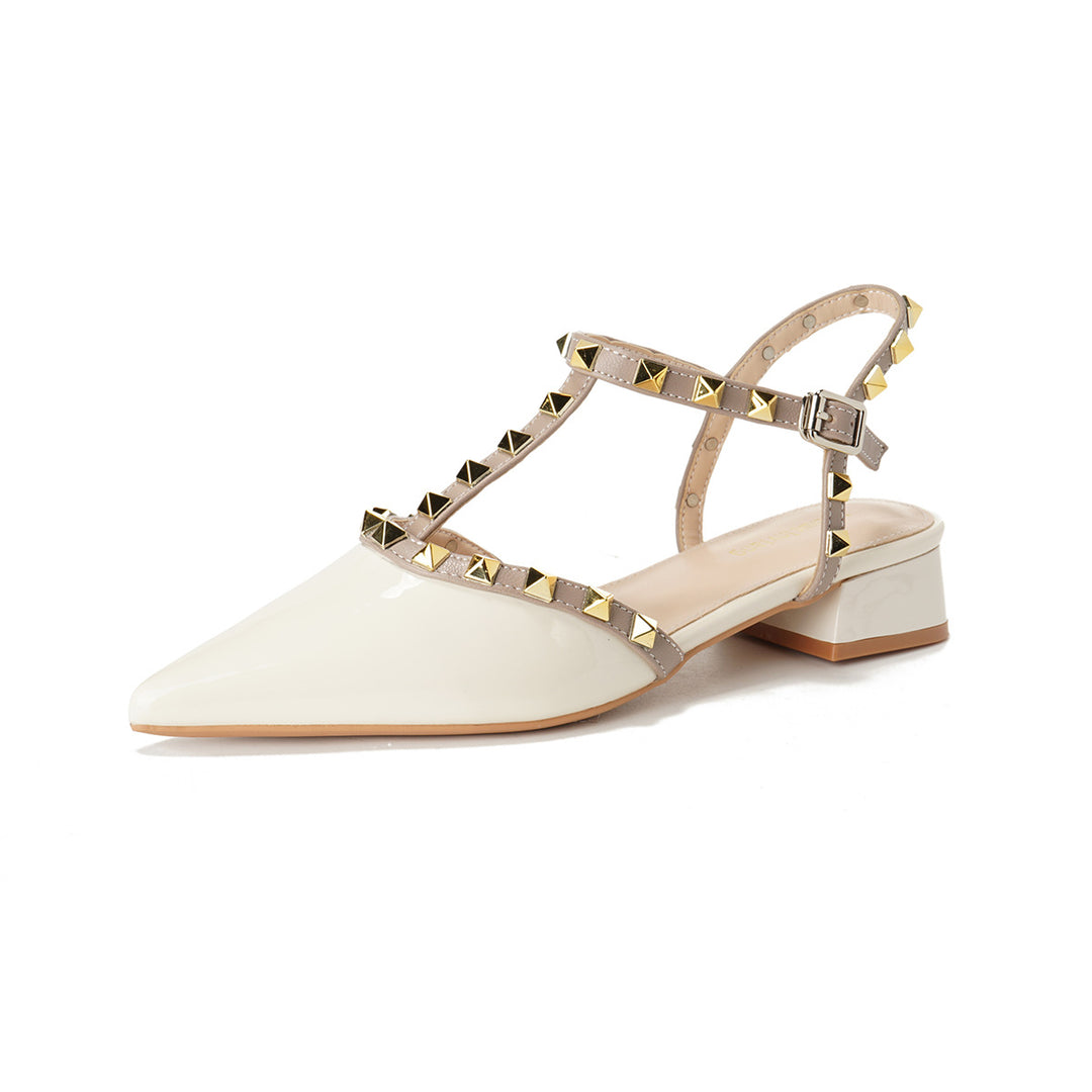Damen Slingback-Pumps mit elegantem Nieten-Design EB
