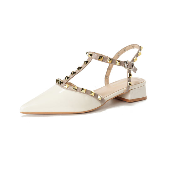 Damen Slingback-Pumps mit elegantem Nieten-Design EB