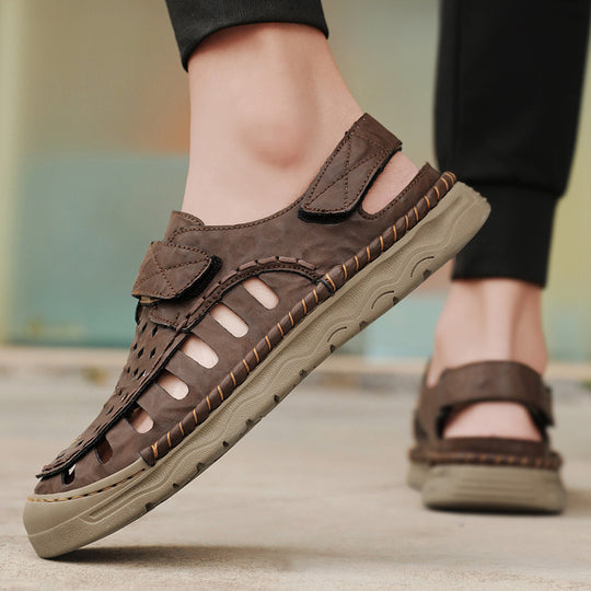 Damen Atmungsaktive Freizeitsandalen mit verstellbarem Klettverschluss und rutschfester Sohle EB