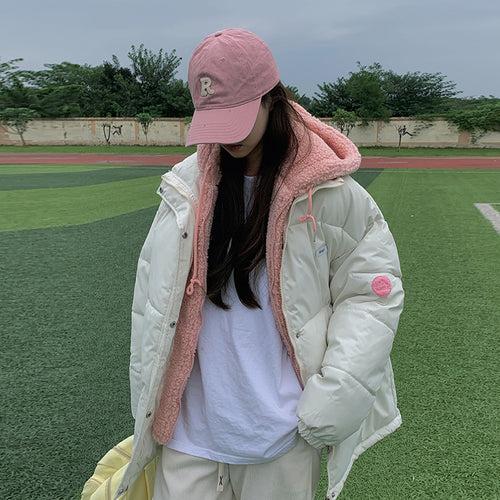 Damen Winterjacke mit wendbarem Fleecefutter und sportlichem Design EB