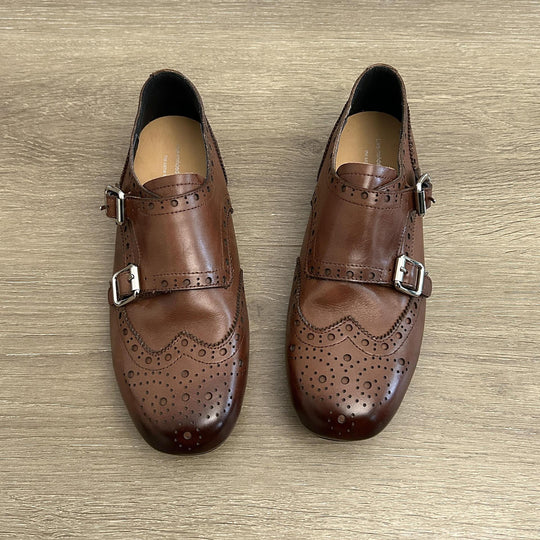 Damen elegante Schnürschuhe mit dekorativem Schnallenverschluss EB