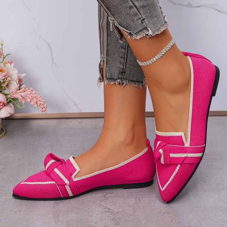 Damen elegante Slipper mit modischem Schleifen-Detail EB