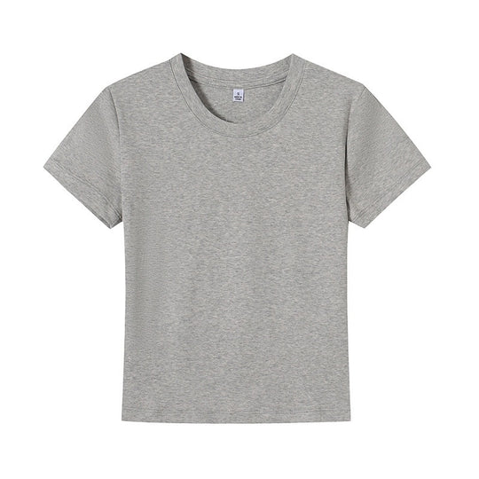 Damen Basic T-Shirt mit Rundhalsausschnitt und atmungsaktivem Material EB