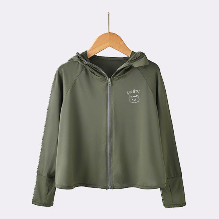 Jungen Outdoor-Schutzjacke mit Kapuze EB