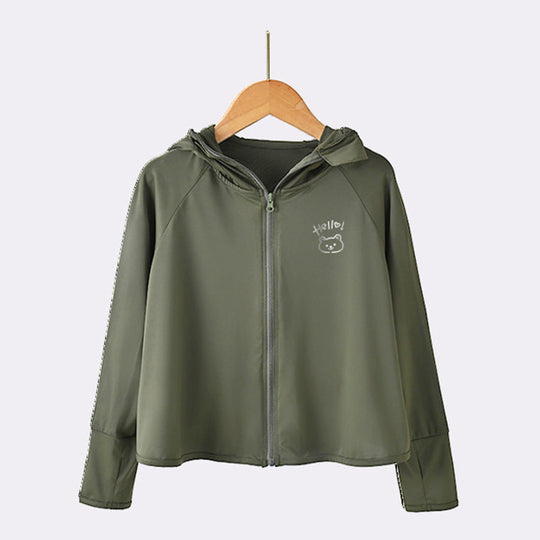 Jungen Outdoor-Schutzjacke mit Kapuze EB