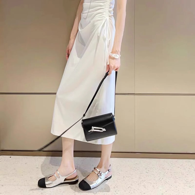 Damen Bequeme Sling-Pumps mit modischem Riemendesign und komfortablem Fußbett EB