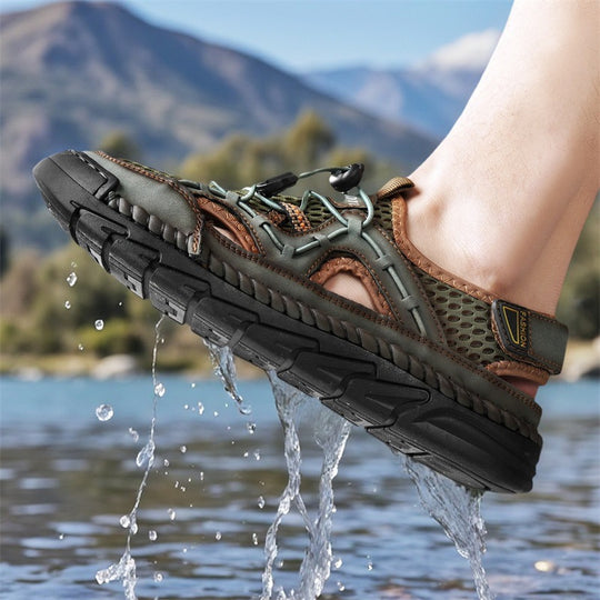 Herren Atmungsaktive Freizeitsandalen mit innovativem Schnellschnürsystem EB
