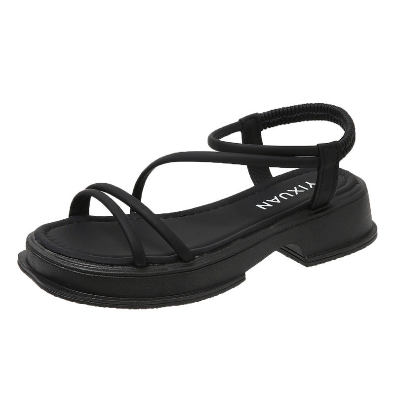 Damen Komfortable Riemchen Sandalen EB