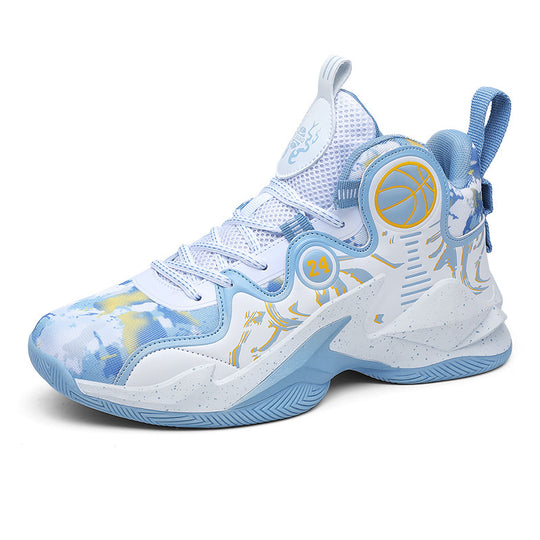 Damen Hochleistungs-Basketball-Sneaker mit atmungsaktivem Mesh-Obermaterial und rutschfester Sohle EB