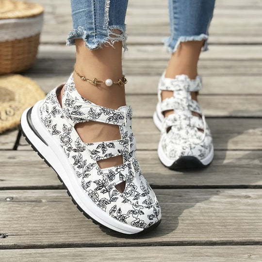 Damen sportliche Sandalen mit modischem Schnitt und atmungsaktiven Einsätzen EB
