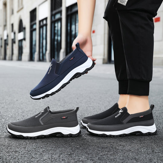 Damen Komfortable und atmungsaktive Slip-On Sneakers mit rutschfester Sohle EB