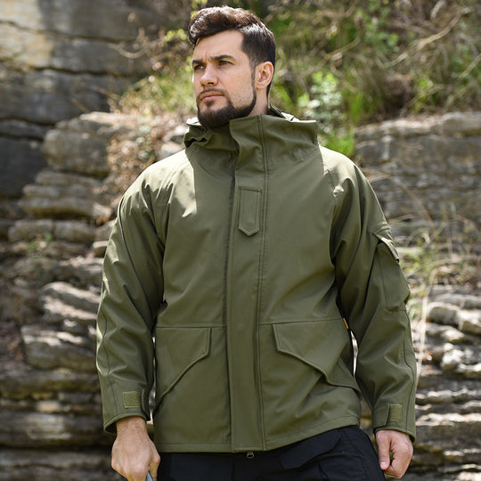 Herren wetterfeste Camouflage-Jacke EB