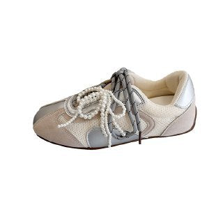 Damen Sportliche Freizeitschuhe mit atmungsaktivem Obermaterial und trendigem Schnürsystem EB