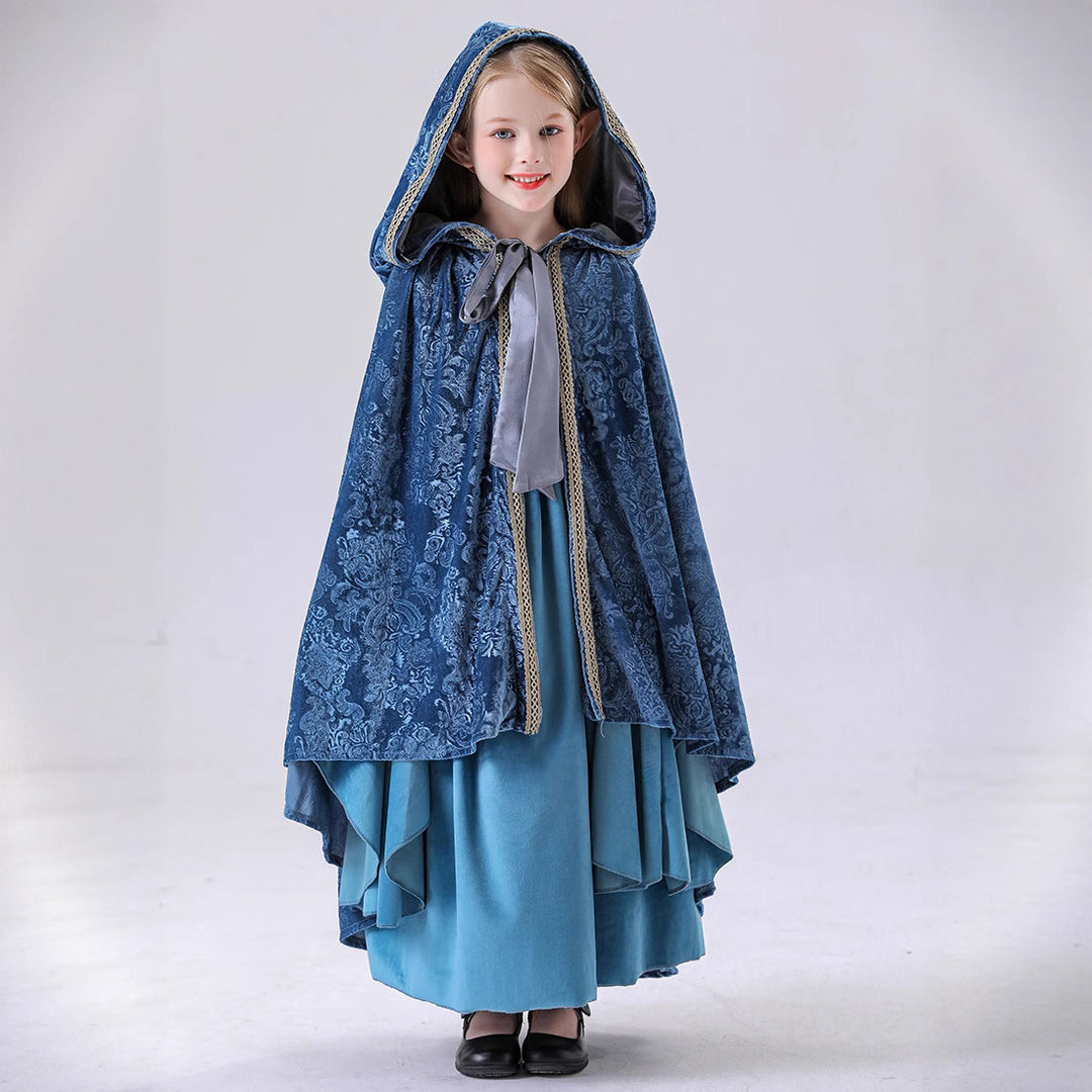 Mädchen Märchenhaftes Kapuzenkleid EB