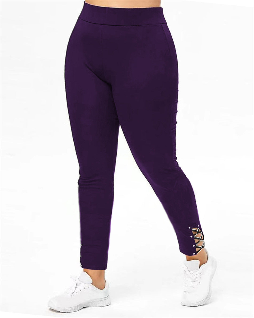 Damen Sportleggings mit dekorativen Schnürdetails EB