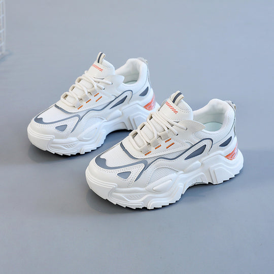 Damen Trendige Chunky Sneakers mit atmungsaktiven Mesh-Einsätzen und dämpfendem Sohlenprofil EB