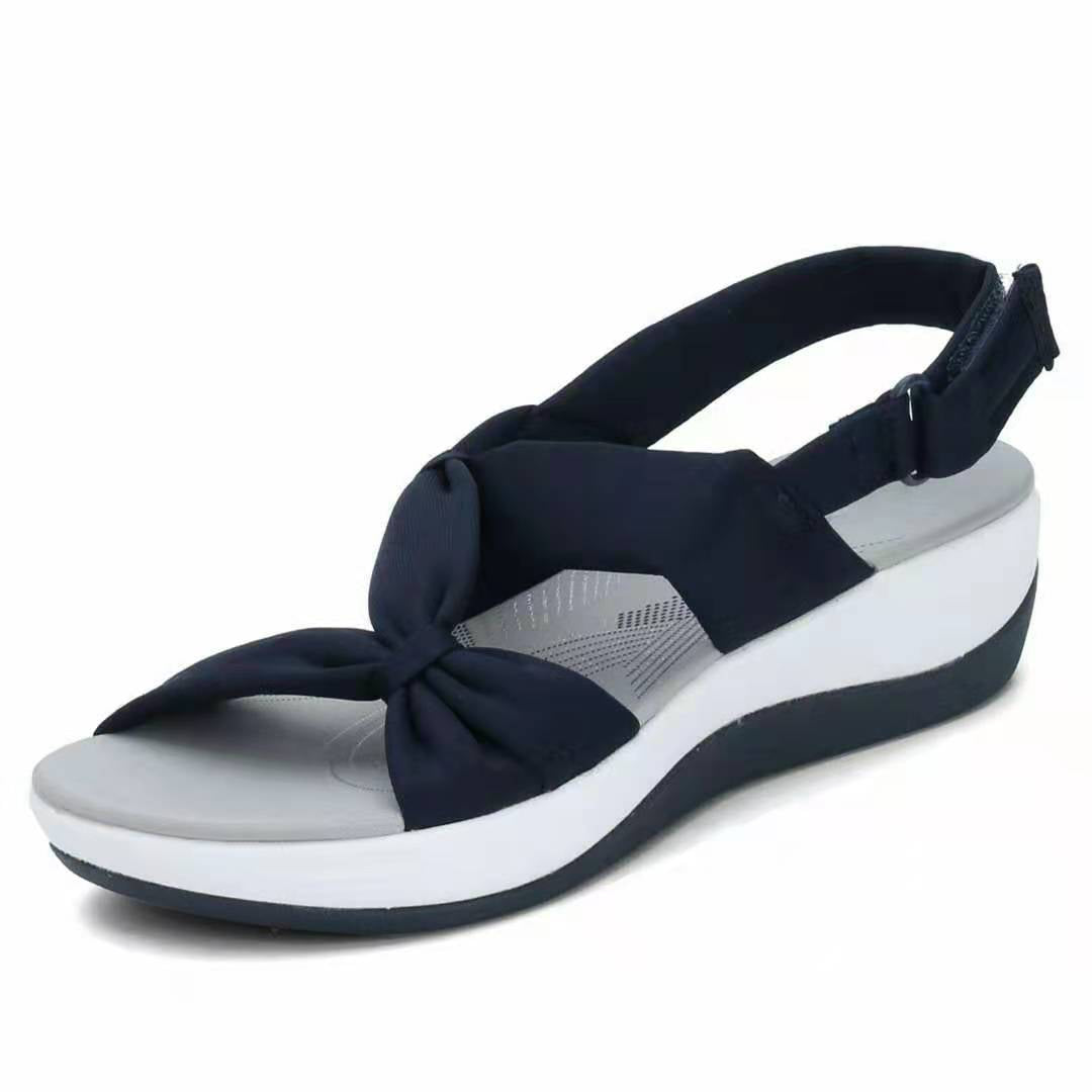 Damen komfortable Zehentrenner-Sandalen mit verstellbarem Riemendesign EB