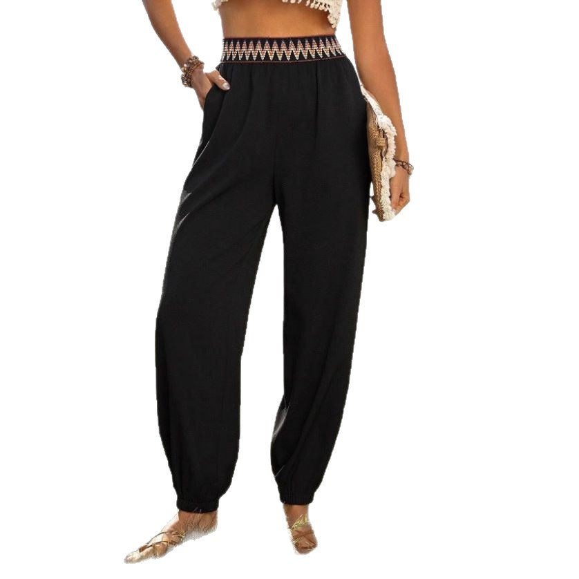 Damen Komfortable Freizeithose mit hohem Bund EB