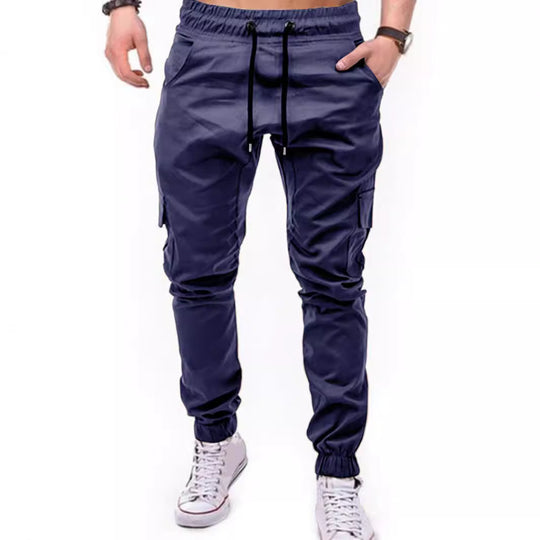 Herren Cargo-Hose mit elastischem Bund und praktischen Multifunktions-Pockets EB