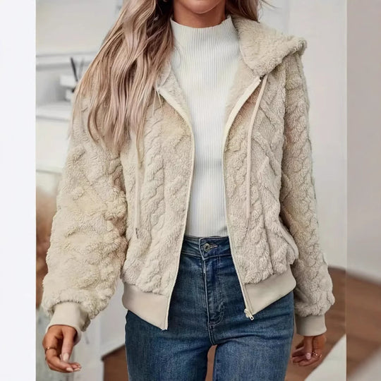 Damen Kuschelige Fleecejacke EB