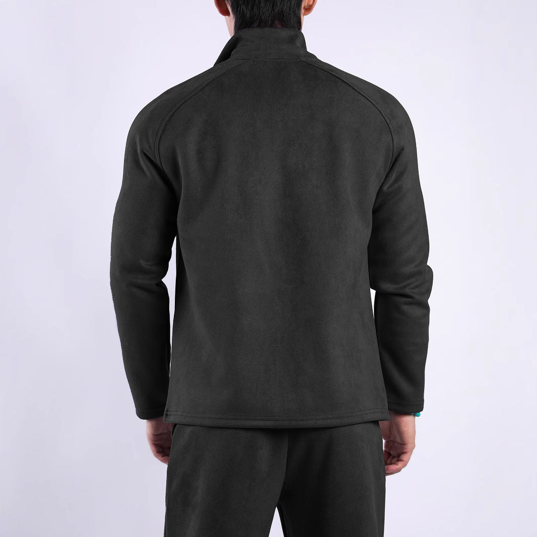 Damen Fleecejacke mit hohem Kragen und praktischen Taschen EB