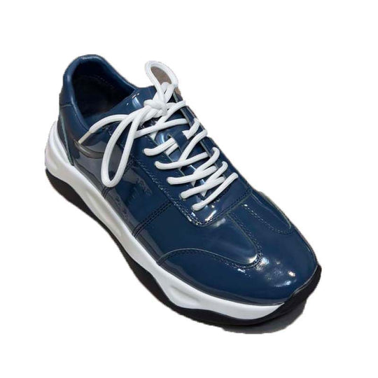 Damen Sportliche Sneakers mit modischem Glanzverschluss und dämpfender Sohle EB