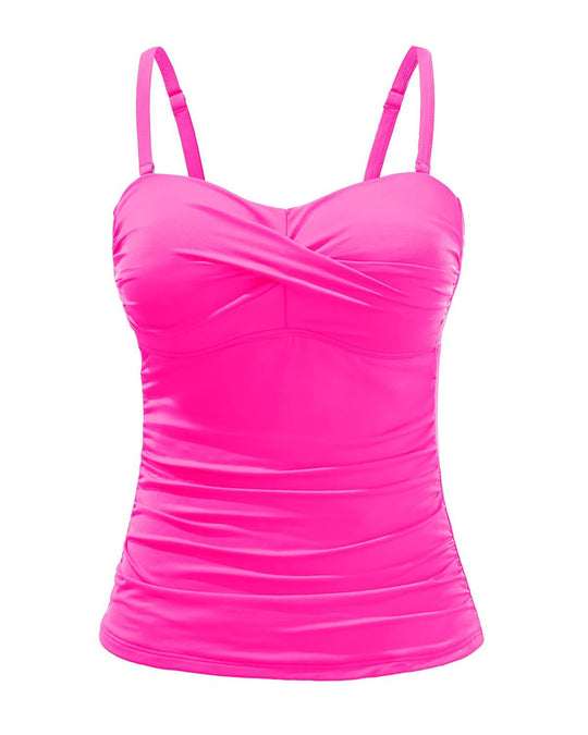 Damen Tankini mit raffiniertem Wickeldesign EB