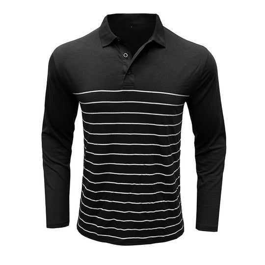 EB | Pique Pullover Slim Passform Baumwollstrick Elegantes Streifenmuster