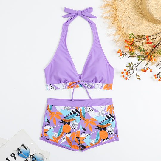 Damen Sportliches Bikiniset mit floralem Design EB