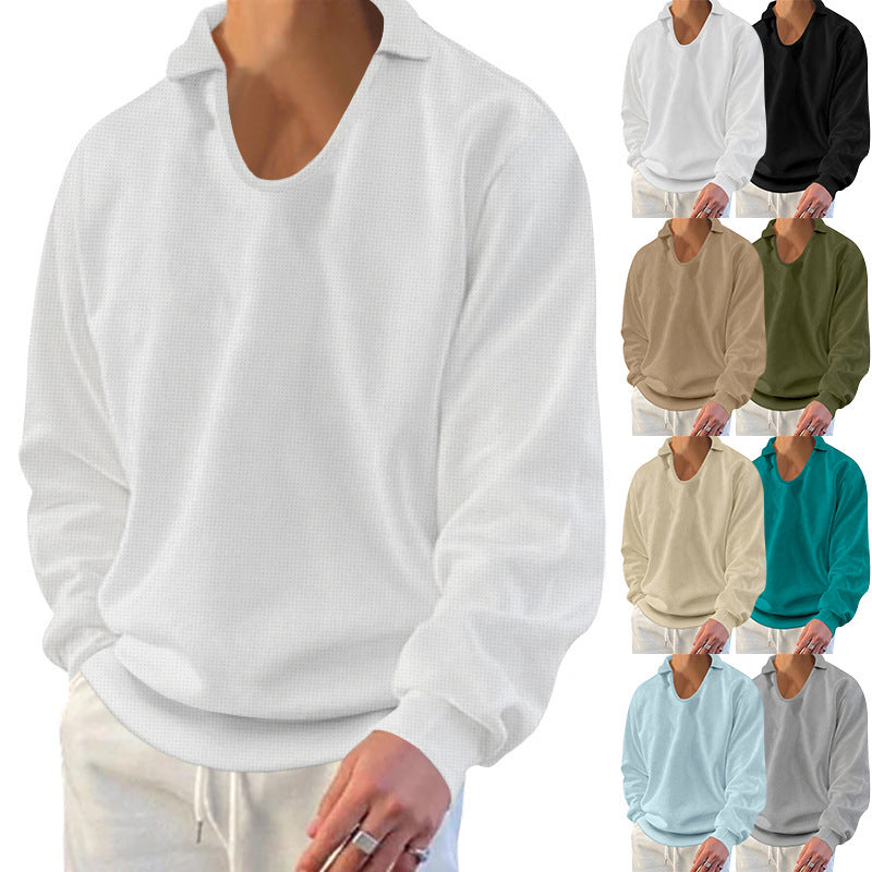 Herren lässiger Pullover mit strukturiertem Stoff und modernem Schnitt EB