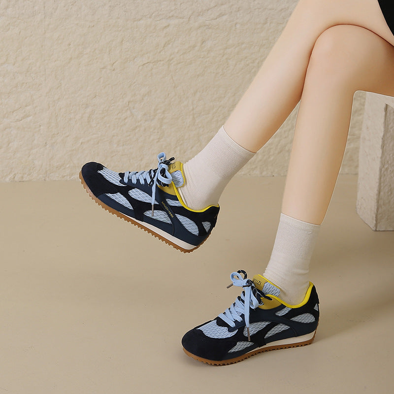Damen Atmungsaktive Freizeit Sneakers mit innovativem Mesh-Obermaterial und rutschfester Sohle EB