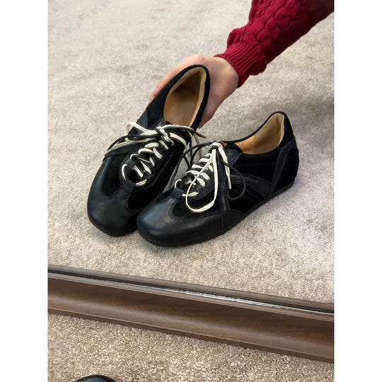 Damen modische Sportliche Sneaker mit atmungsaktiver Oberfläche und rutschfester Sohle EB