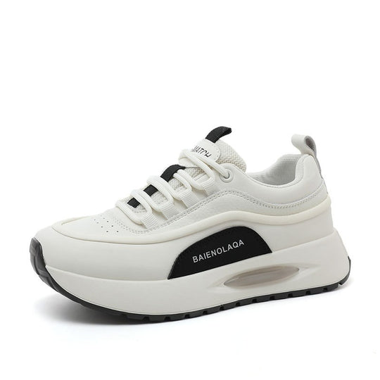 Damen Modische Plattform-Sneaker mit optimaler Dämpfung und atmungsaktiver Obermaterialstruktur EB
