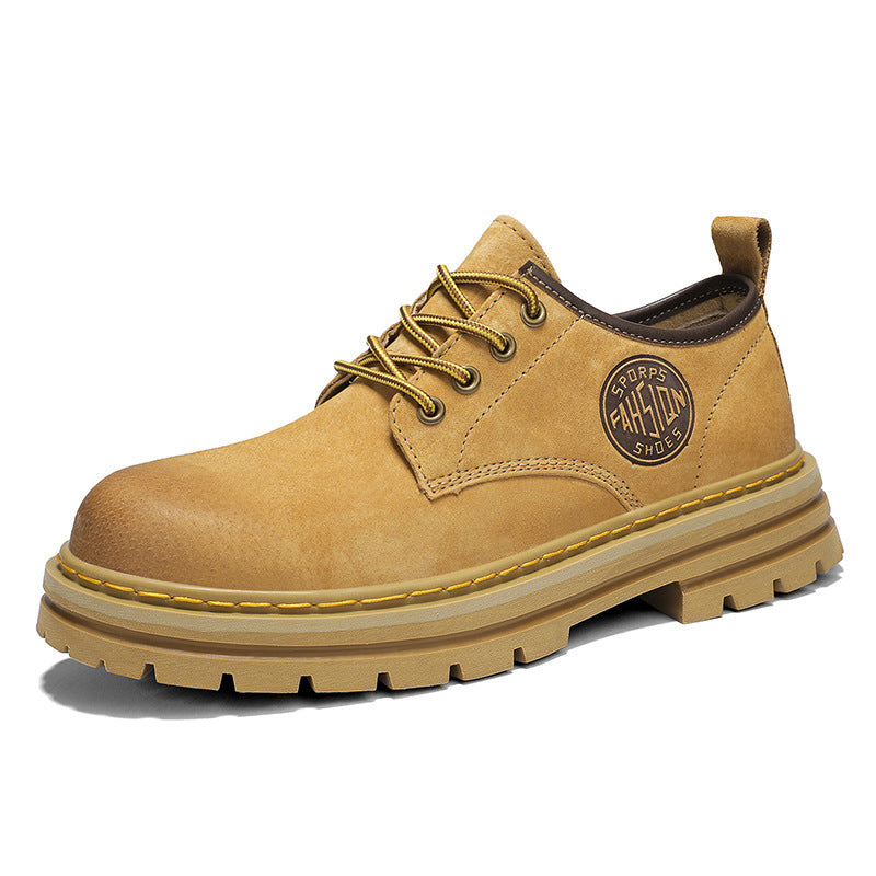 Herren modische und robuste Schnürschuhe aus leichtem Kunstleder mit dämpfender Sohle EB