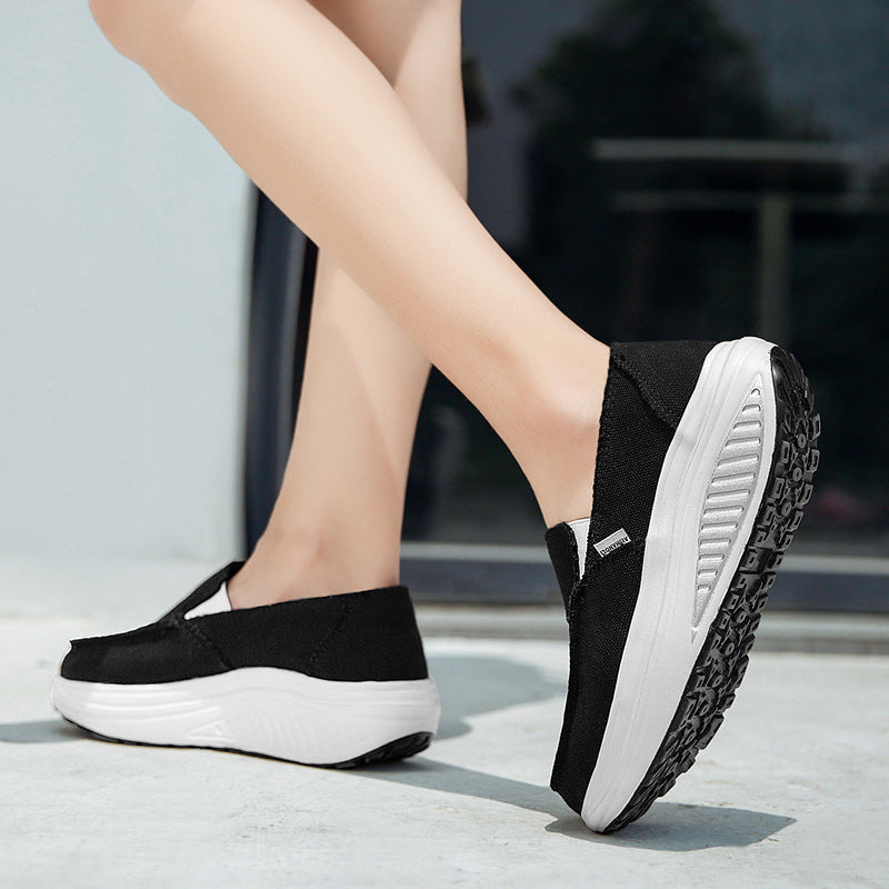 Damen Slip-On Freizeitschuhe mit flexiblem Design und dämpfendem Fußbett EB