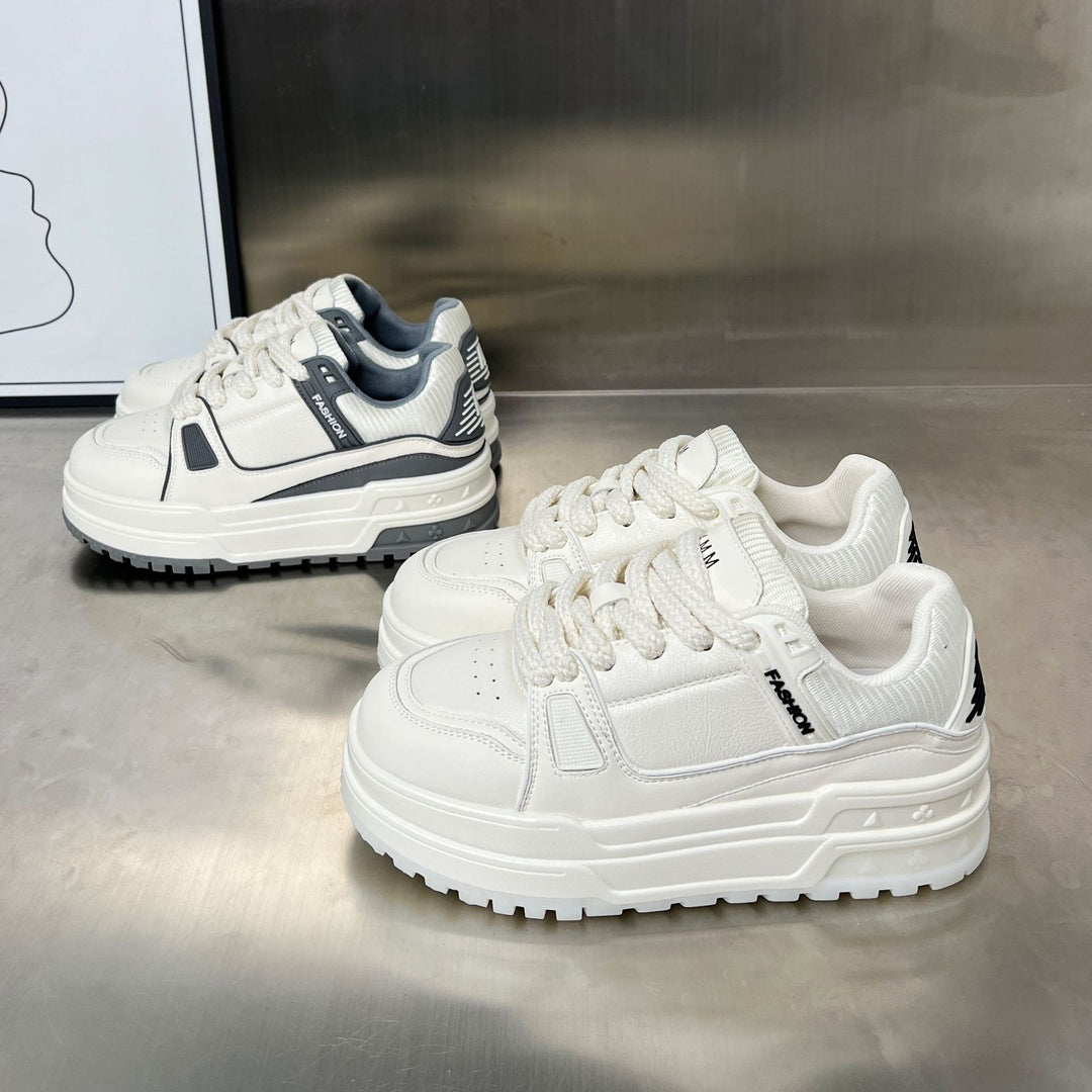 Damen modische Sneakers mit dickem Plateau und atmungsaktiver Obermaterialbeschaffenheit EB